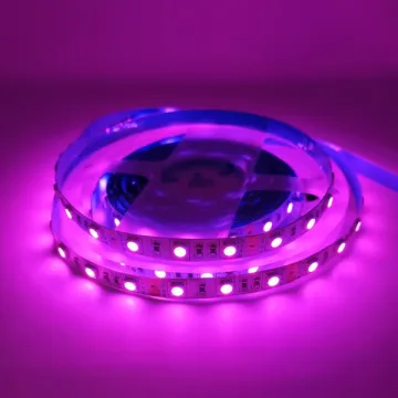 Светодиодная разноцветная RGB лента 5050 12v / 24v 14.4w 60 led