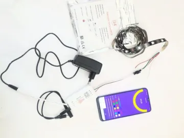 Комплект ленты "Цветомузыка" ws2812b 30led с аудио контроллером sp107e