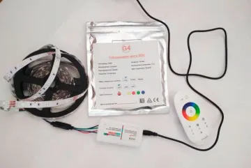 Комплект разноцветной RGB ленты SMD 5050 30led с сенсорным контроллером