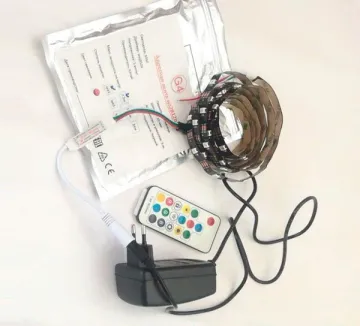 Комплект адресной ленты Бегущий огонь ws2812b 30led/м с пультом SP104e