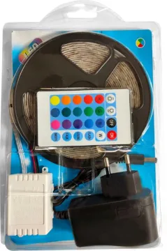 Комплект RGB светодиодной ленты SMD2835 с пультом и адаптером