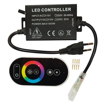 Контроллер сенсорный для ленты 220V RGB 1500W RF