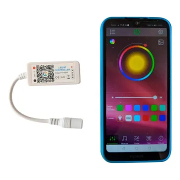 Музыкальный контроллер для светодиодной ленты Bluetooth Mini RGB+W