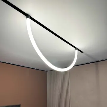 Подвесной гибкий трековый светильник Tuya Neon 48v CCT (ZigBee)