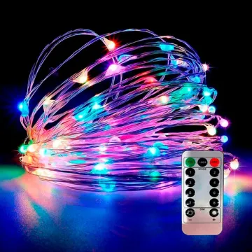 Гирлянда нить Роса USB с пультом 10 метров 8 режимов 100 LED