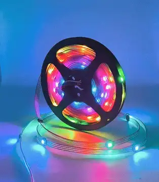 Адресная гирлянда WS2813 50 led 5,5 метров