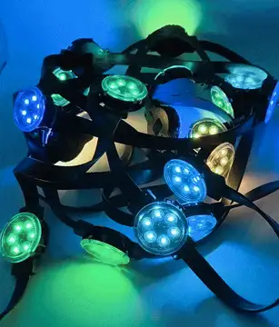 Адресный пиксель DMX512 6led 1,5W IP68 D40 20 шт/шлейф 24V