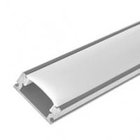 Накладной алюминиевый профиль с рассеивателем и креплением для светодиодной ленты 2 метра